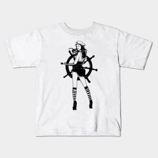 captain girl Kids T-Shirt